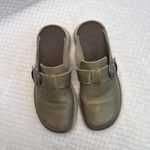 Fly London  Boll Womens Gray Leather Mules Clog Shoes Photo 1