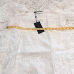 Fashion Union Fashion UnionSquare Neck sheer smock white floral lace Mini dress neck Size 8 Photo 8