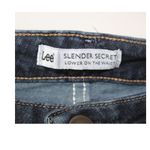 Lee  Slender Secret Low Rise Straight Leg Stretch Denim Jeans Womens 10‎ Short Photo 3