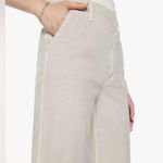 MOTHER Denim Mother The Major Zip Ankle Pant in Chalk It Up Oat Oatmeal Size 28 Photo 3
