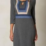 prAna New Womens NWT Yarrah Dress M Dark Gray Blue Tan Organic Cotton Sweater Photo 0