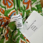 Current Air  Green and Orange Floral Halter Top Photo 2