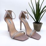 Steve Madden Collette Strappy Stiletto Heels Blush Glitter Sandals Photo 3