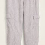 Old Navy linen blend pinstripe cargo pant size small Photo 0
