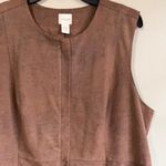 Chico's  size 2 women's brown vest Photo 1