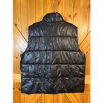 Levi's LEVI Strauss Women’s Black Faux Leather Puffer Vest NWT Size XXL (6269) Photo 6