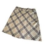 Lands' End  Size 16 Nova Print Skirt A-Line Wool Plaid Lined Academia Pockets Photo 1