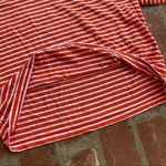CAbi size small Poolside Orange & white puffy sleeves striped top summer relaxed Photo 5
