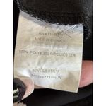 Chiffon Pink/Black Floral Ruffle Short Sleeve Blouse Round/Keyhole Neck Size M Pink Size M Photo 4