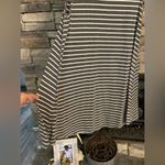 Striped Aline‎ tee shirt dress Gray Photo 1