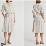 Lucky Brand Belted Dress Short Sleeve Pockets Boho Paisley Print Size XL Women's Photo 1