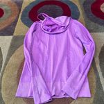 Under Armour Heat Gear Purple Cowl Neck Long Sleeve Stretchy Pullover Top XS Photo 3