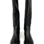 Stuart Weitzman  Keelan Black Leather Knee High SW Logo City Boots Size US 5 Photo 6