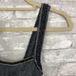 Free People  All The Right Moves Gray and Black Beaded Tweed Lace Dress Photo 2