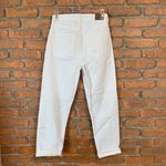 American Eagle AE American Eagle Women's Mom Straight Leg Jeans White Distressed Ripped Size 2 Photo 2