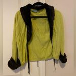 White + Warren women fur jacket women cardigan size S Green Photo 0
