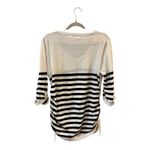 Ripe Maternity Knit Sweater Striped Size Large White Photo 3