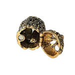 Prayer Cross Poison Box Pendant for a Necklace Ornate Gold Magnetic Photo 1