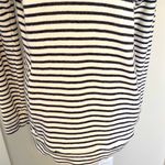 J.Crew || White/black striped hoodie with pockets Photo 2
