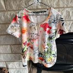 Christopher & Banks  Multicolor Short Sleeve Top PXL Photo 0
