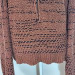Saltwater Luxe Brown Oversized Sweater Size Large Brown Half-Zip Pullover Photo 3