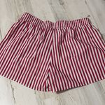 Lulu Mac Red and White Striped Women's Shorts Size XL Photo 3