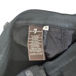 7 For All Mankind Two Tone Suede w Zippers Skinny Jeans in Black/Gray, Size 30 Photo 2