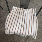 Love Tree White Striped Skirt Photo 0