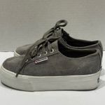 Superga  Chunky Platform Sneakers Suede Grey Women's Size 5 EU 35 Photo 4