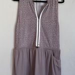 Varley Lagoda Womens Tennis Dress Taupe Cluster Leopard large Photo 13