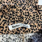 Reformation Jackie Animal Print Linen Pants Wide Leg High Waisted Print 6 Photo 4
