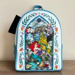 Lounge Fly  x Disney The Little Mermaid Stained Glass Mini Backpack Blue Photo 0