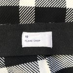 Gap 🔃 Black White Plaid Crop Flare Pants Photo 4