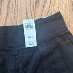 Abercrombie & Fitch  Linen Blend Ultra Wide Leg Pant Black XS Short Photo 2