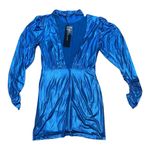 Elliatt  Vibrant Blue Bishop Sleeve Cocktail Dress Photo 2