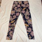 LuLaRoe 3/$15 LULA ROE Dark Purple Multicolor Paisley Print, TC Photo 1