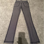 Lululemon  Skinny Will Pant Pockets Heathered Black Grape Size 6 Photo 0