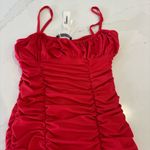 Princess Polly Red Ruched Dress Photo 8