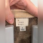 A New Day Tan/Black Leopard Print Sweater LARGE Photo 2