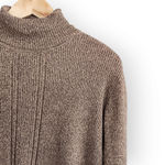 American Vintage Vintage Liz Claiborne Brown Knit Long Sleeve Turtle Neck Shirt S Photo 1