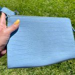 Urban Outfitters  Light Blue Croc Pattern Purse Photo 1