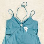 l*space L* Naomi Turquoise‎ Blue Strappy Sleeveless Cutout Midi Dress Beach Boho XL Photo 3