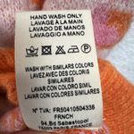 FRNCH Paris Orange Pink Animal Print Sweater Vest Large Shawl Collar Button New Photo 13