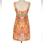 Vintage An Original Milly of New York Y2K Pink Gold Metallic Cotton Dress Size 6 Orange Photo 4