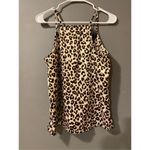 DO+BE  Satin Lace Cheetah Print Tank Top Size Small Photo 2
