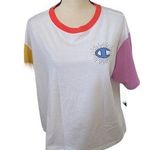 Champion NWT  white/poppy/pink/yellow size 1X crop t-shirt. Photo 0
