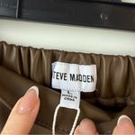 Steve Madden  Faux Leather Relaxed Shorts Coco Brown L Photo 1
