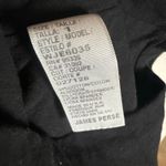 James Perse Standard  Black Short Sleeve Ruched Skinny Midi Dress Size Small Photo 8