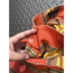 Vintage Polo Jeans Ralph Lauren Western Aztec Long Wrap Skirt Cotton WOmens 12 Orange Photo 5