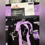 Halloween Spooky 2 Pair Black Purple Women’s Pajama Sleep Lounge Shorts NWT 3XL Size 3X Photo 2